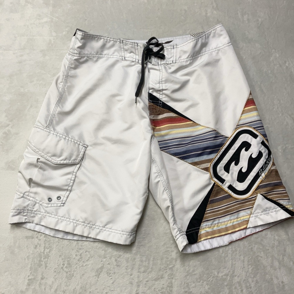 VTG Billabong Shane Dorian‎ Board Shorts Mens 38x10 Surf Swim Trunks Unlined Y2K